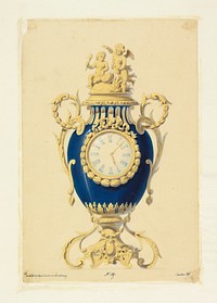 Clock Set in a Porcelain