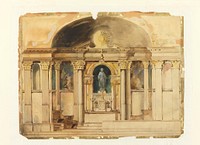 Rendering of Chancel by Leon Dabo