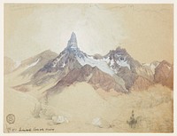 Index Peak, Clarks Fork, Wyoming by Thomas Moran, American, b. Britain, 1837–1926
