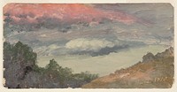 Clouds over Church's farm, Hudson N.Y. by Frederic Edwin Church, American, 1826–1900