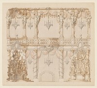 Theater Design for a Dining Room by Francesco Nicoletti