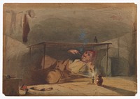 Sam Weller's Landlord in the Fleet by James McNeill Whistler