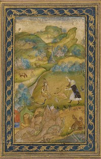 Layla and Majnun, Mughal Court