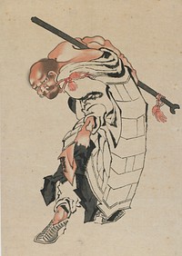 Buddhist figure by Katsushika Hokusai