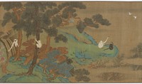 Landscape with Gibbons and Cranes, formerly attributed to Qiu Ying