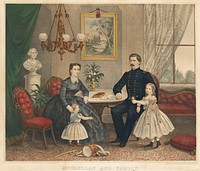 George McClellan and Family by Tholey Lithography Company