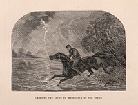Crossing the River on Horseback in the Night
