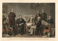 The First Reading of the Emancipation Proclamation before the Cabinet