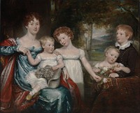 Mrs. Hawkins and Family, unidentified (British)