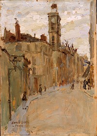 Street in the Latin Quarter by Frank Edwin Scott