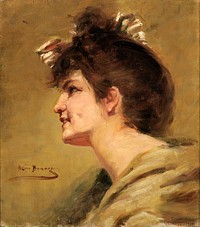 The Dimple by Alice Pike Barney, born Cincinnati, OH 1857-died Los Angeles, CA 1931