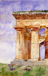 Temple of Neptune, Paestum by Cass Gilbert