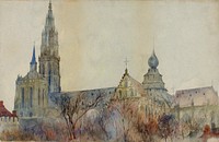 Antwerp Cathedral by Cass Gilbert