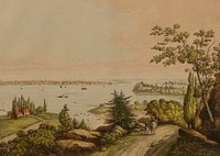 New York in 1822 from Weehawken