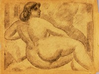 Reclining Female Nude by Carl Newman