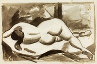 Reclining Female Nude by Carl Newman