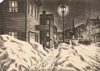 (Untitled) (Village Street on a Winter Night)