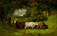 Driving Home the Cows by Edward Mitchell Bannister