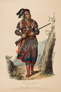 TUKO-SEE-MATHLA. A SEMINOLE CHIEF., from History of the Indian Tribes of North America