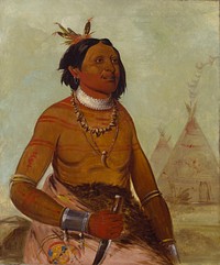 Quáy-hám-kay, Stone Shell, a Brave by George Catlin