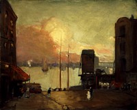 Cumulus Clouds, East River by Robert Henri