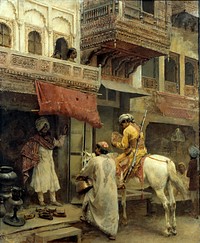Street Scene in India by Edwin Lord Weeks