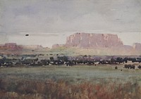 In the Plateau Country, Colorado by William Henry Holmes, born Cadiz, OH 1846-died Royal Oak, MI 1933