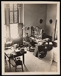 Portrait of Robert Ridgway (1850-1929) in His Office