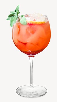 Bloody mary cocktail, alcoholic drink isolated image psd