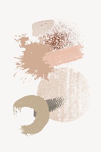 Abstract glittery shapes, isolated graphics psd