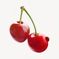 Wild cherry collage element psd