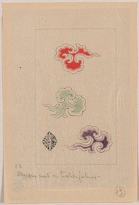 Ito nishiki (yarn brocade) design on textile fabrics (ca.1878) print in high resolution. Original from Library of Congress. 