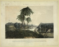 The U.S. naval expedition under Com..ore M.C. Perry, ascending the Tuspan River ; destroying the forts, and taking possesion of the port of Tuspan. (1848). Original from the Library of Congress.