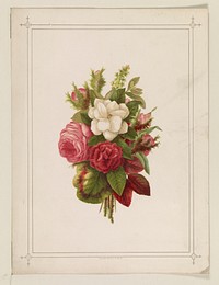 Roses and pinks (1874). Original from the Library of Congress.