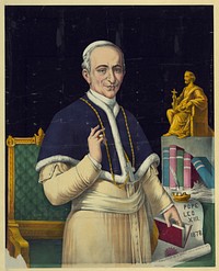 Pope Leo XIII (1878) by Henry Schile. Original from the Library of Congress.