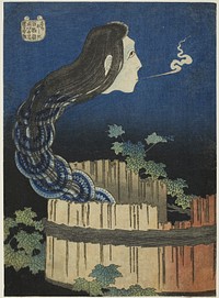 Hokusai's The Mansion of the Plates (Sara yashiki), from the series “One Hundred Ghost Tales (Hyaku monogatari)” (1831). Original from The Art Institute of Chicago.