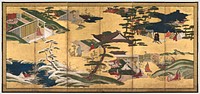 Scenes from the Tale of Genji. Original from The Cleveland Museum of Art.