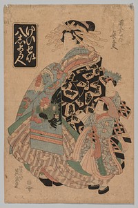 Chodayu of the Okamotoya from the series print in high resolution by Keisai Eisen (1790-1848). Original from The Cleveland Museum of Art. 