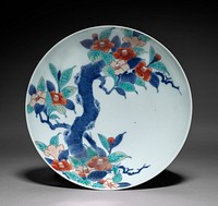 Dish with Camellia. Original from The Cleveland Museum of Art.