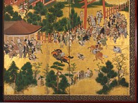 Horse Race at the Kamo Shrine, 1615-50. Original from The Cleveland Museum of Art.