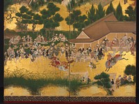 Horse Race at the Kamo Shrine, 1615-50. Original from The Cleveland Museum of Art.