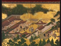 Horse Race at the Kamo Shrine, 1615-50. Original from The Cleveland Museum of Art.