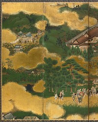 Horse Race at the Kamo Shrine, 1615-50. Original from The Cleveland Museum of Art.