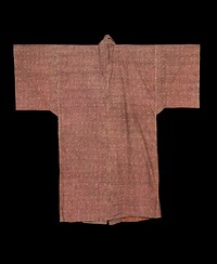 Purple-ground Ryūkyūan robe (ryūso) with dot pattern during 19th century clothing in high resolution.  Original from the Minneapolis Institute of Art.