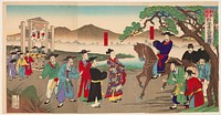 Reform in Korea: The Return of Bak Yeonghyo to Korea (1894) print in high resolution. Original from the Saint Louis Art Museum. 