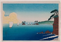 The Islands at Matsushima (1915) print in high resolution by Friedrich Capelari. Original from the Saint Louis Art Museum. 