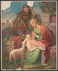 The holy family (1884). Original from the Library of Congress.