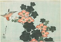 Hibiscus and Sparrow (ca.1833–1834) in high resolution by Katsushika Hokusai. Original from The Minneapolis Institute of Art. Original from the Minneapolis Institute of Art.