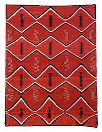 Serape (1865–80) textile in high resolution. Original from the Saint Louis Art Museum. 