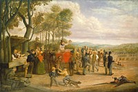 Muster Day (1843) or after by Charles Henry Granger. 
